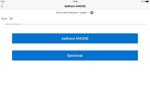 Nástroj i-CT frameworku: možnosti nastavení nadstavbové aplikace před spuštěním.