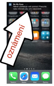 Notifikace na obrazovce iPhone