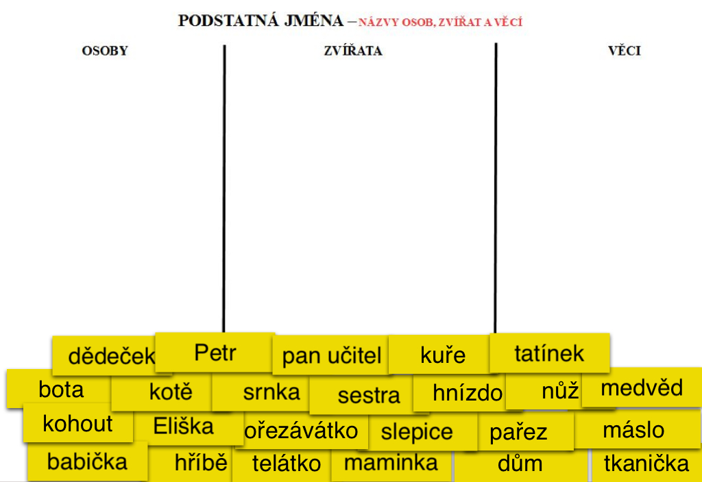 Třídění – osoba, zvíře, věc thumbnail